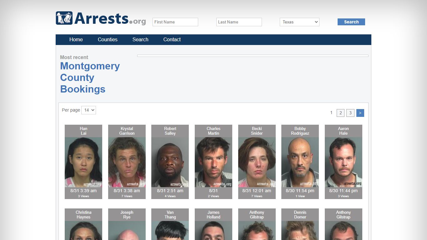 Montgomery County Arrests and Inmate Search