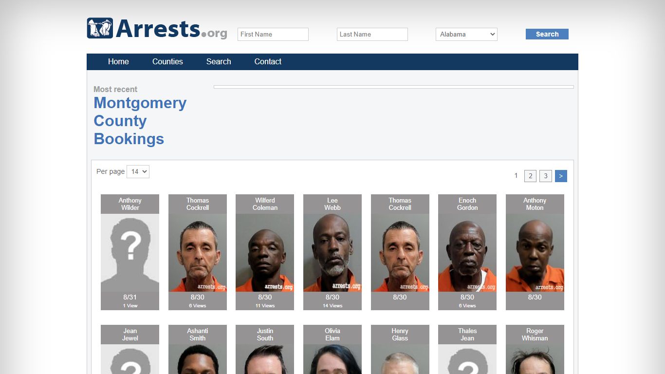 Montgomery County Arrests and Inmate Search